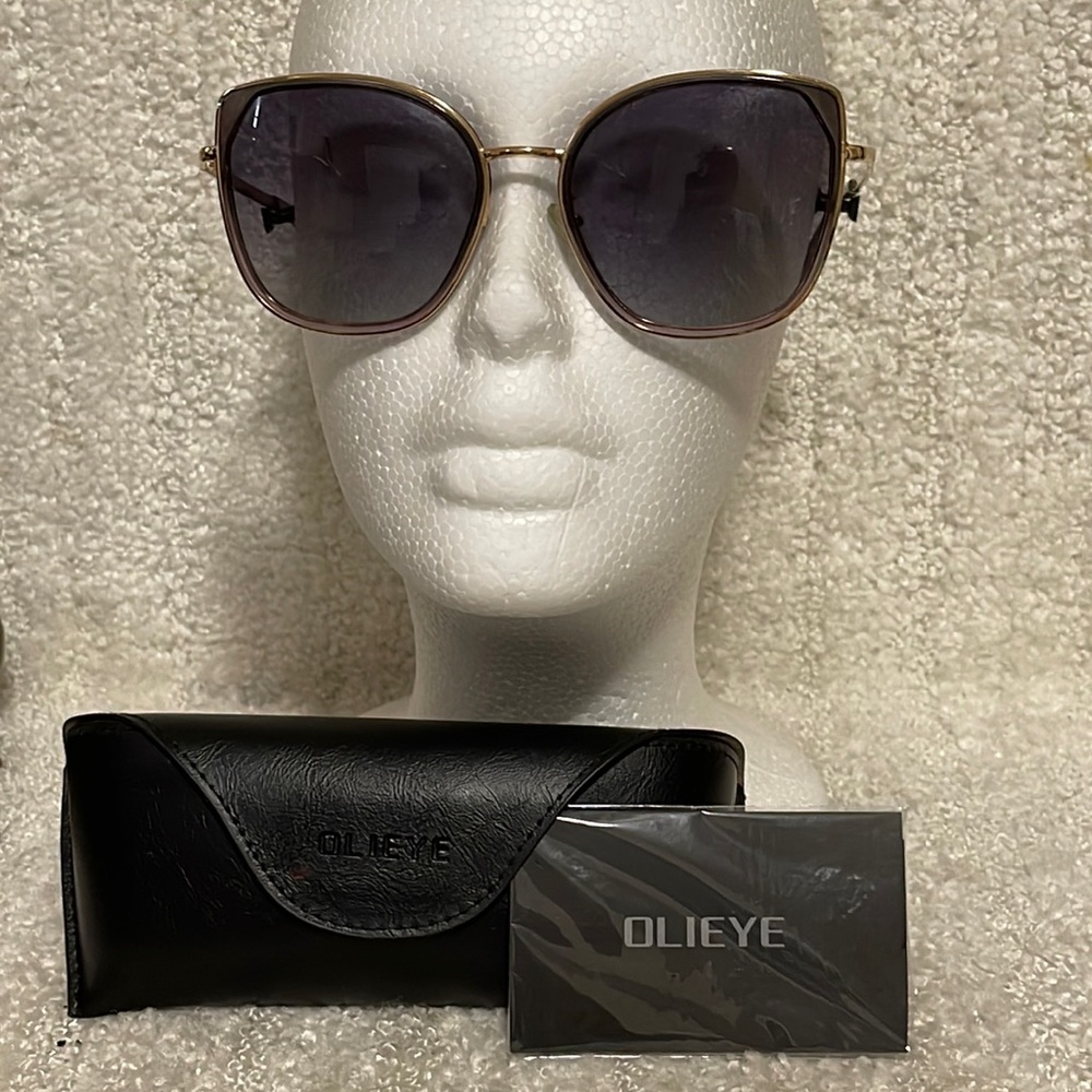 OLIEYE Cat Eye Polarized Sunglasses for Women Ladies Brand Trending Sunglasses
